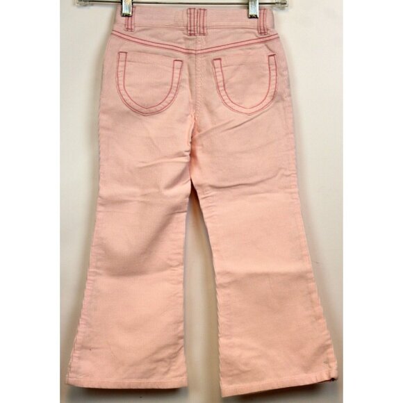 2006 Gymboree Park City Luxe Pink Corduroy Western Seam Pants sz 5 10 NWT Flared - Picture 5 of 6